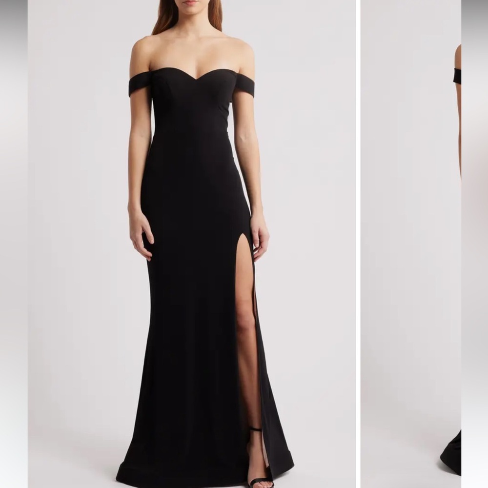 City Studio | Off the Shoulder Trumpet Dress